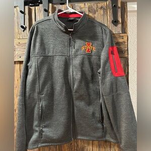 Iowa State Colosseum Red and Gray Zip-Up